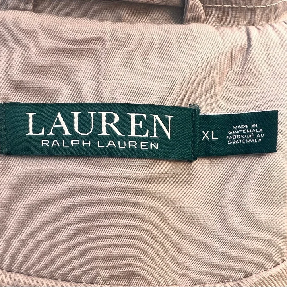 ❤️🔥LAUREN RALPH ❤️🔥LAUREN BEIGE TRENCH COAT SIZE X-LARGE - Picture 13 of 16